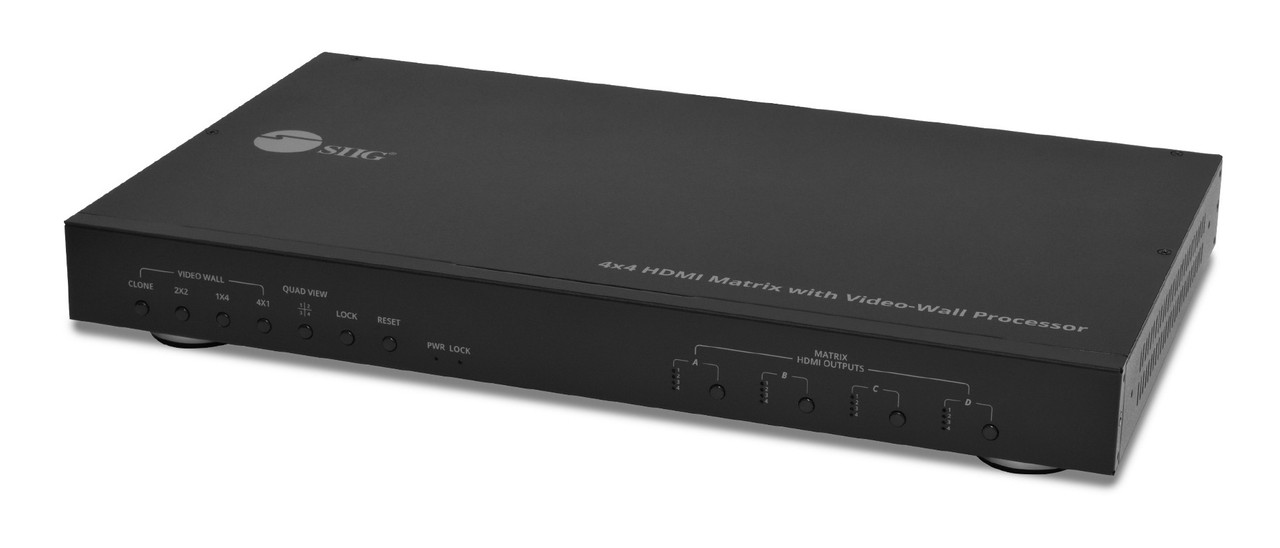 CE-H24C11-S1 , Siig CE-H24C11-S1 video wall processor Black