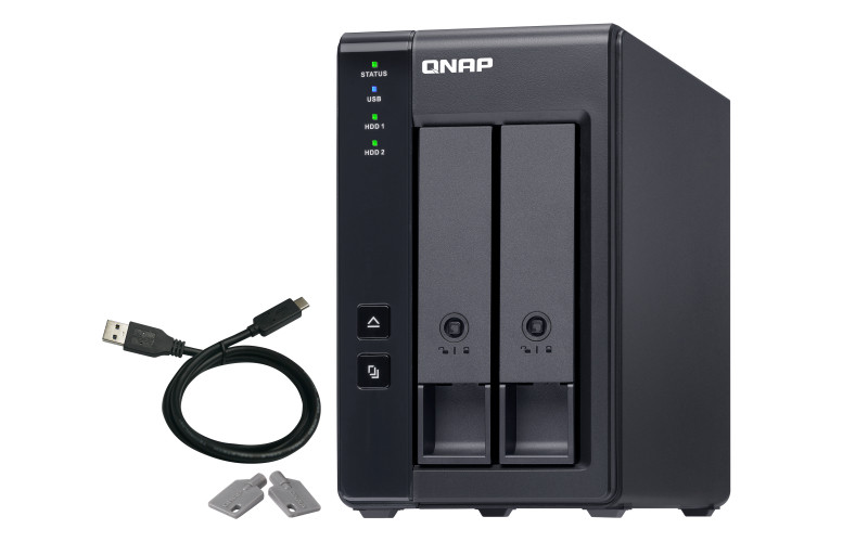 TR-002-US , QNAP TR-002 storage drive enclosure HDD/SSD enclosure Black 2.5/3.5"