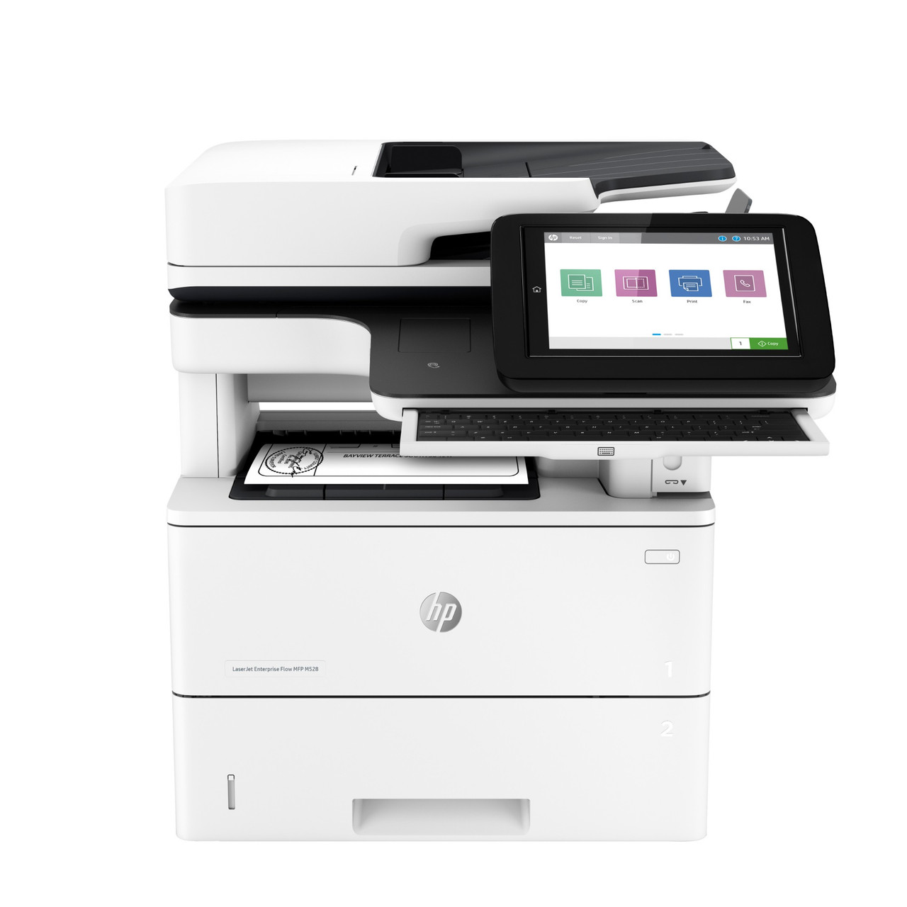 1PV66A#BGJ , HP LaserJet Enterprise Flow LaserJet Enterprise M528c Multifunction Black and white Printer, Ethernet Only; Copier, Scanner