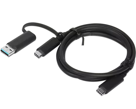 4X90U90618 , Lenovo 4X90U90618 USB cable USB 3.2 Gen 1 (3.1 Gen 1) 39.4" (1 m) USB A/USB C USB C Black