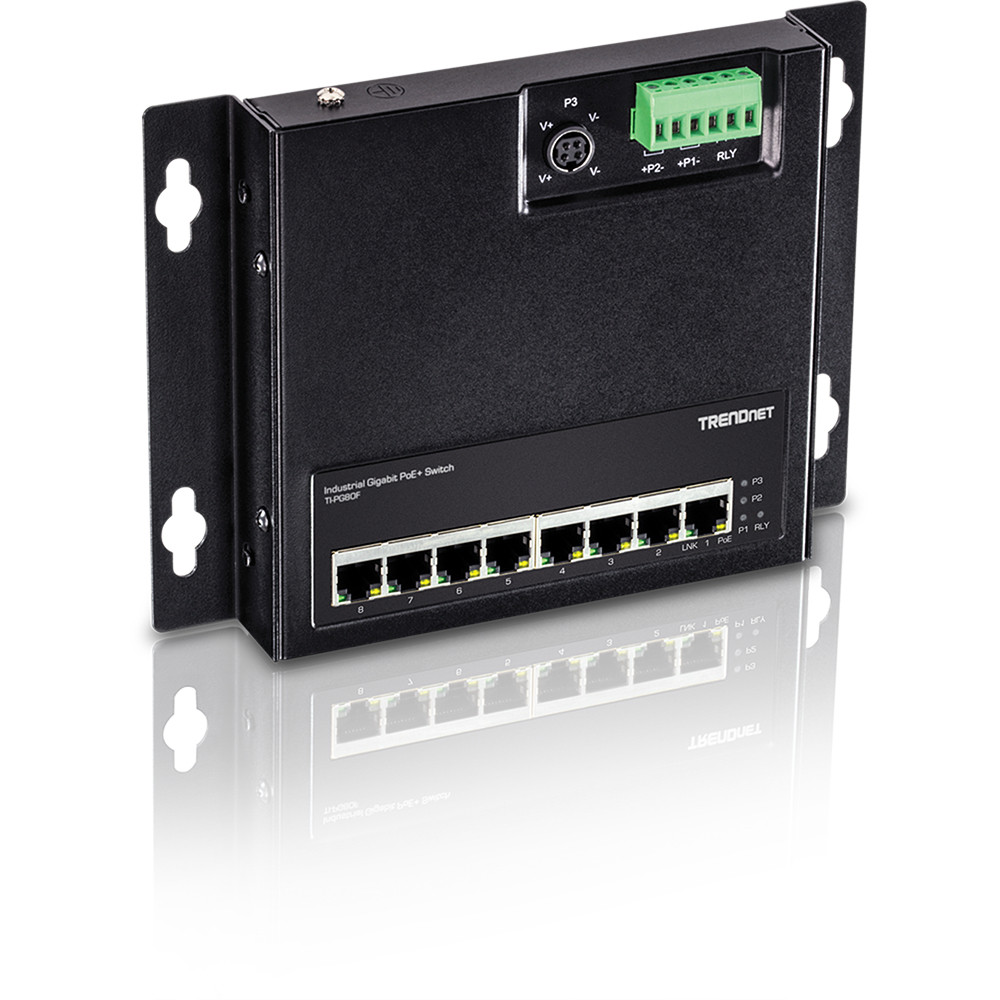 TI-PG80F , Trendnet TI-PG80F network switch Unmanaged Gigabit Ethernet (10/100/1000) Power over Ethernet (PoE)