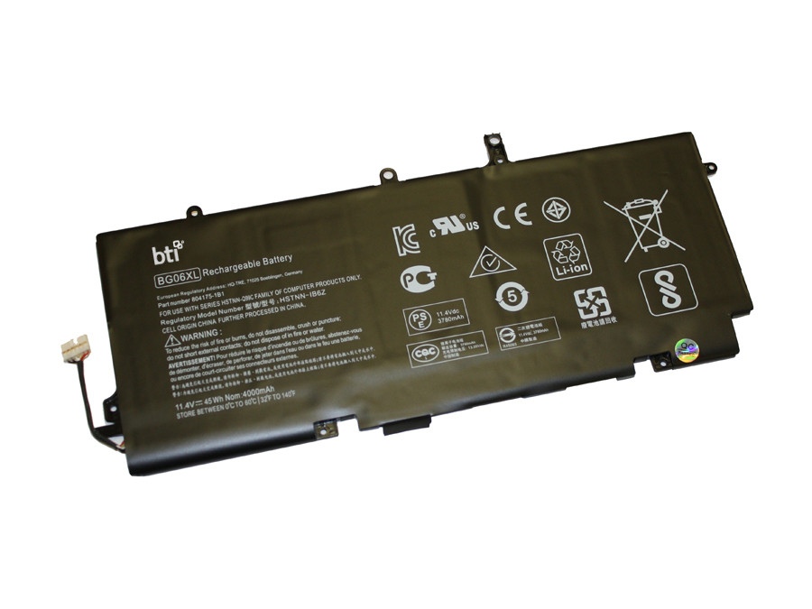 BG06XL-BTI , BTI BG06XL- industrial rechargeable battery Lithium-Ion (Li-Ion) 3780 mAh 11.4 V