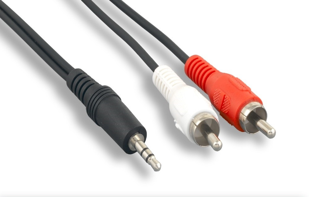MJMRCAM50FT-AX , Axiom MJMRCAM50FT-AX audio cable 600" (15.2 m) 3.5mm 2 x RCA Black