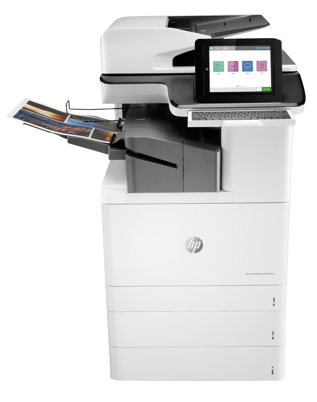 T3U56A#BGJ , HP Color LaserJet Enterprise Flow LaserJet Enterprise Flow M776zs Wireless Multifunction Color Printer, Copier, Scanner; Duplex
