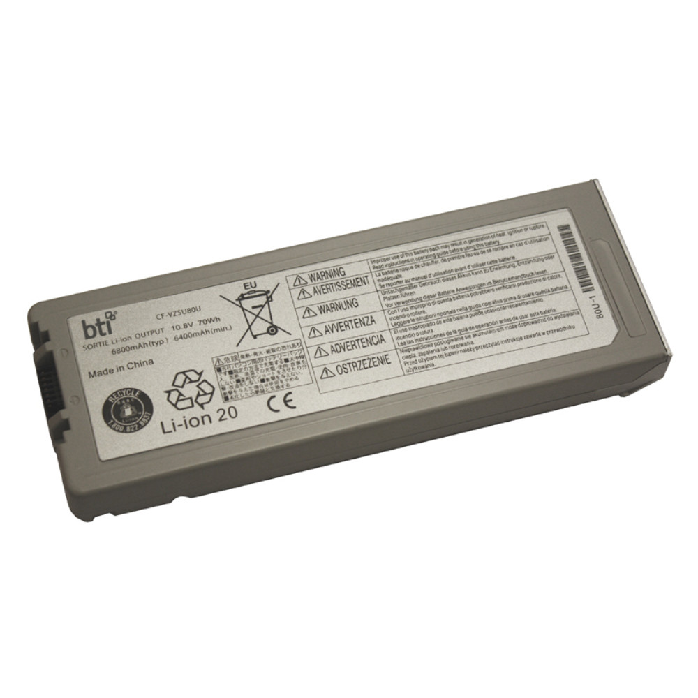 CF-VZSU80U-BTI , BTI CF-VZSU80U- industrial rechargeable battery Lithium-Ion (Li-Ion) 6800 mAh 10.8 V