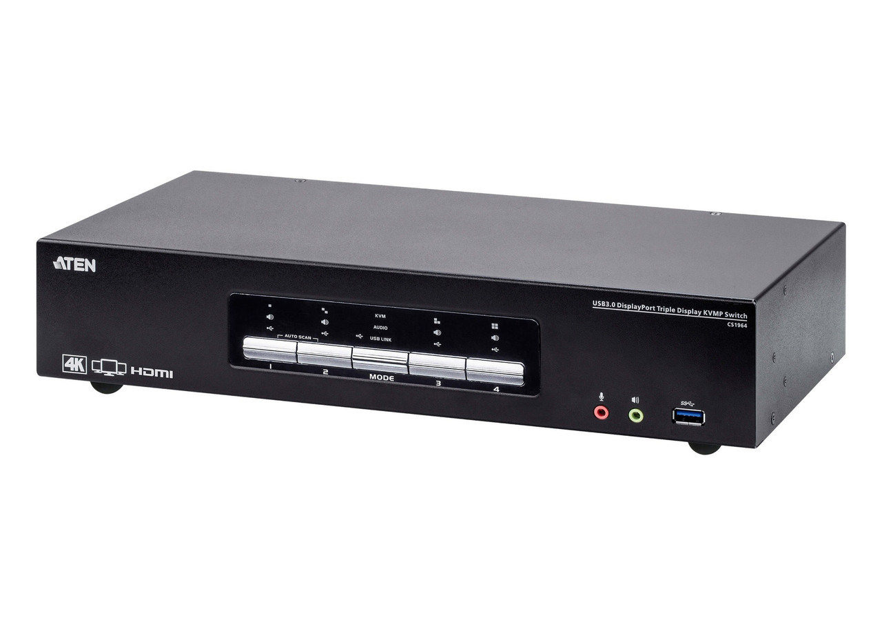 CS1964 , ATEN CS1964 KVM switch Black