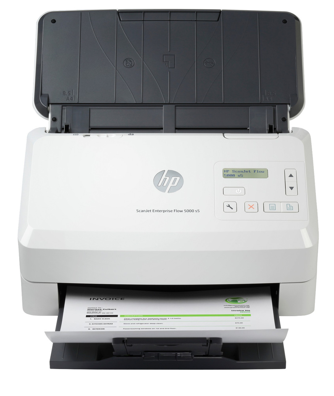 6FW09A#BGJ , HP ScanJet Enterprise Flow 5000 s5 Sheet-fed scanner 600 x 600 DPI A4 White