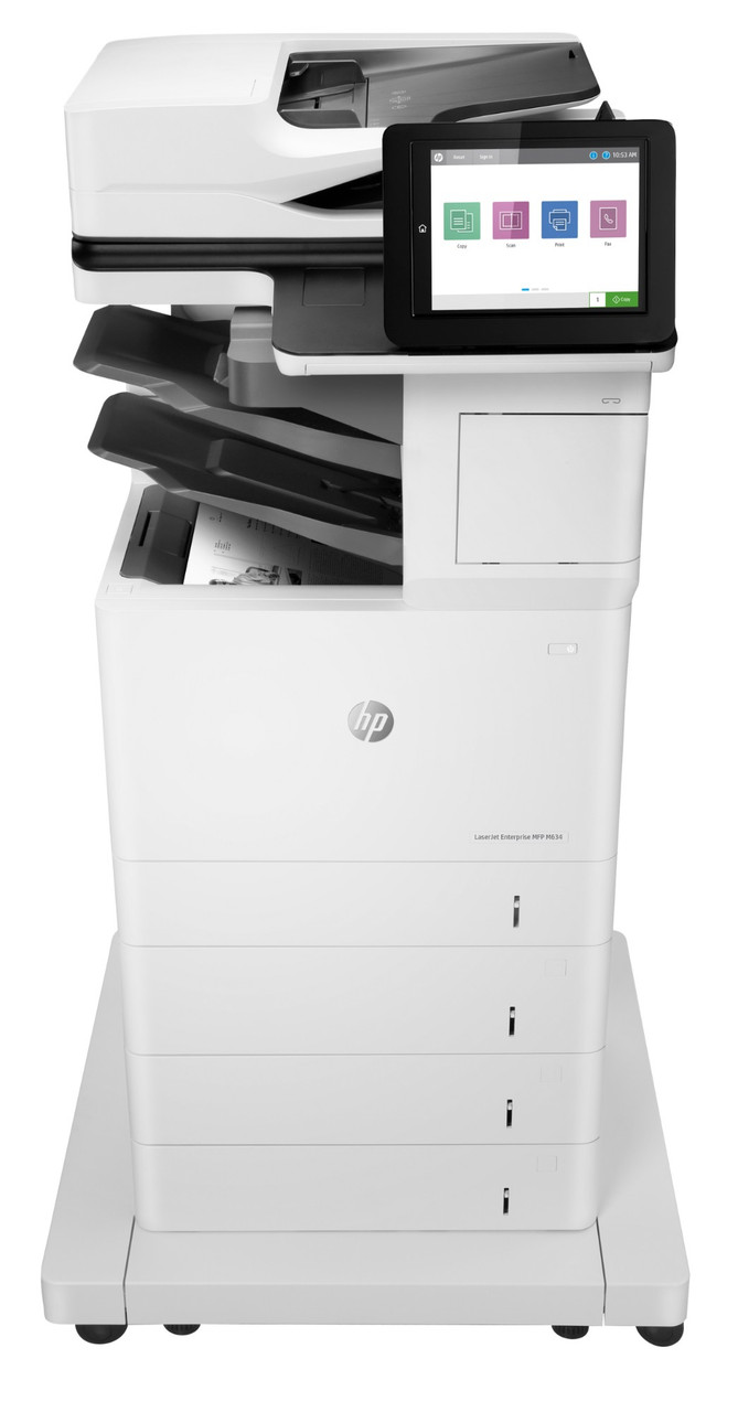 7PS96A#BGJ , HP LaserJet Enterprise M634z Wireless Multifunction Black and white Printer, Copier, Scanner; Duplex