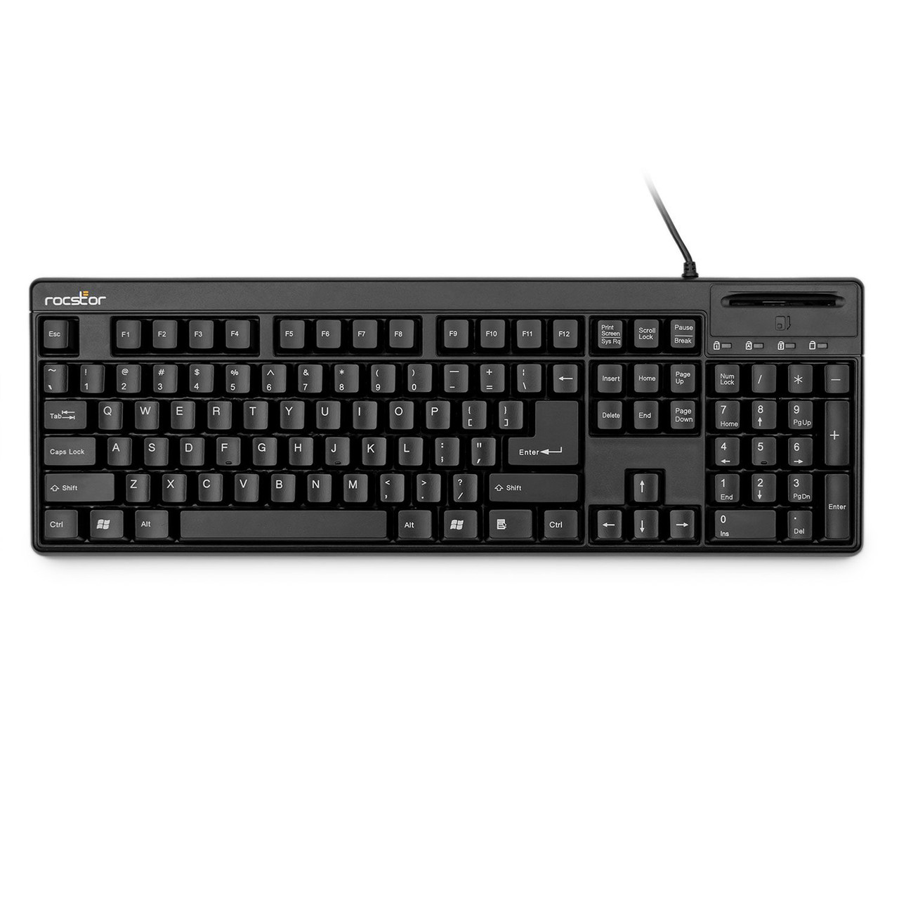 Y10P002-B1 , Rocstor KS20T keyboard Universal USB US International Black