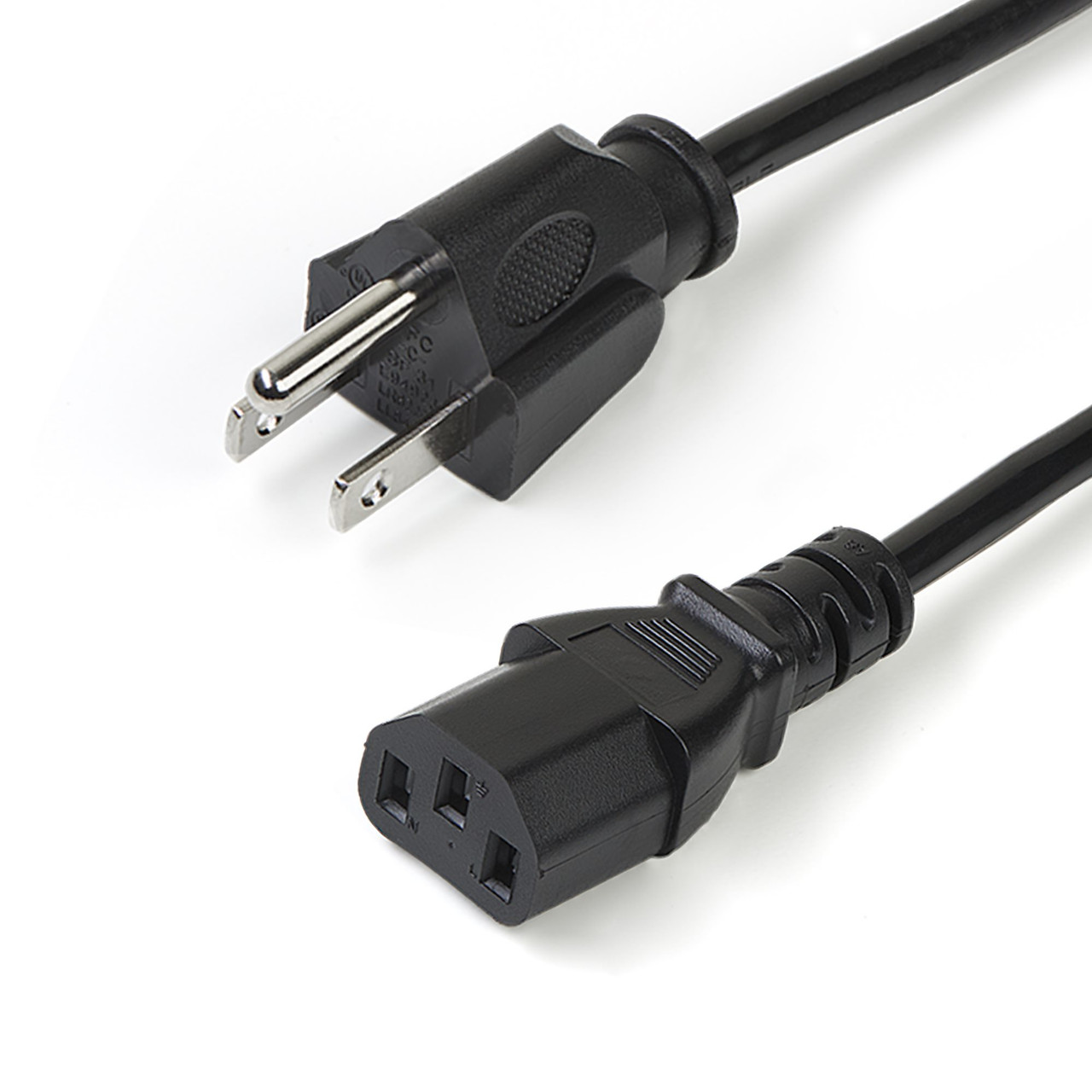 PXT1011010PK , StarTech.com PXT1011010PK power cable Black 118.1" (3 m) NEMA 5-15P C13 coupler