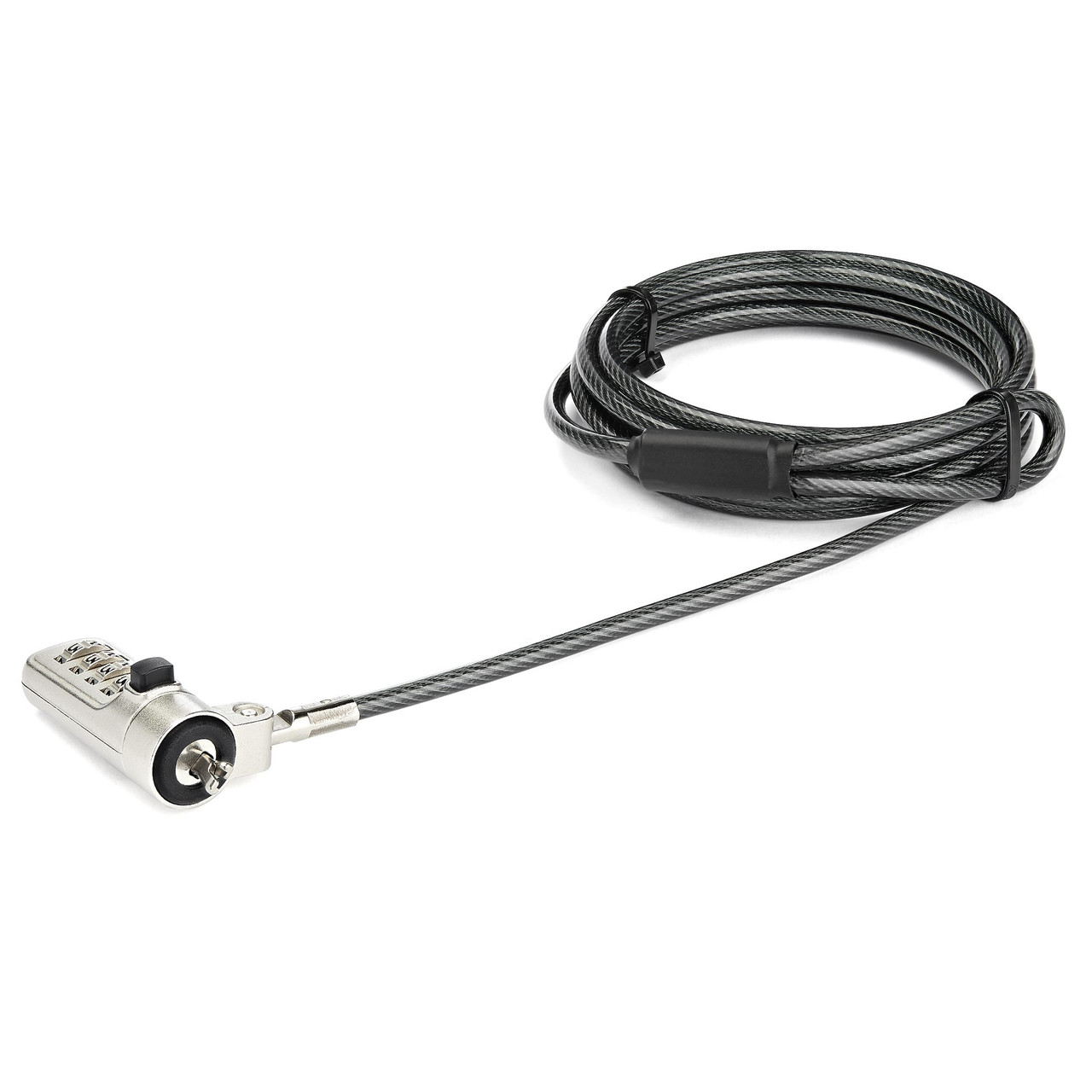 LTLOCKNBL , StarTech.com LTLOCKNBL cable lock Black, Silver 80.4" (2.04 m)
