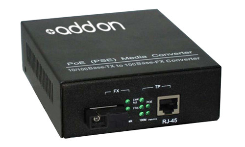 ADD-FMCP-FX-SC , AddOn Networks 100BTX-100BFX network media converter 100 Mbit/s 1310 nm Black