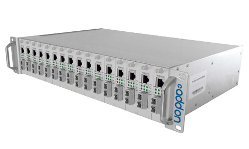 ADD-RACK-16 , AddOn Networks ADD-RACK-16 network media converter 1000 Mbit/s Multi-mode, Single-mode Gray