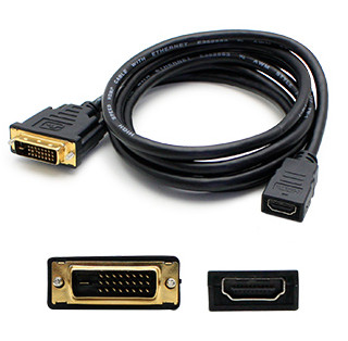 DVID2HDMI-5PK , AddOn Networks DVID2HDMI-5PK video cable adapter 7.87" (0.2 m) DVI-D HDMI