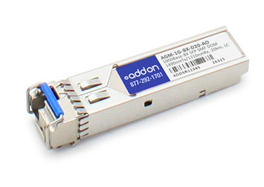 AGM-1G-BX-D20-AO , AddOn Networks AGM-1G-BX-D20-AO network transceiver module Fiber optic 1000 Mbit/s SFP