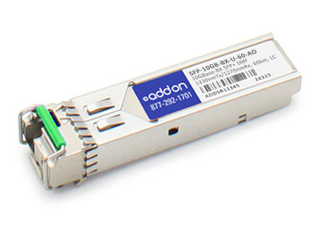 SFP-10GB-BX-U-60-AO , AddOn Networks SFP-10GB-BX-U-60-AO network transceiver module Fiber optic 10000 Mbit/s SFP+