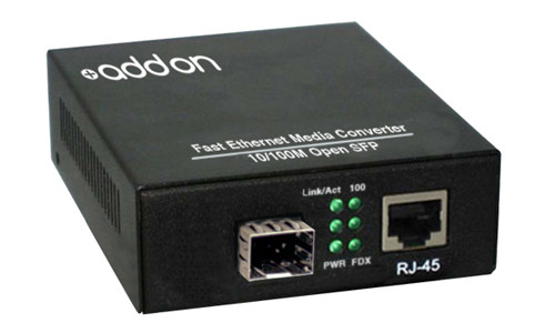 ADD-FMC-FX-SFP , AddOn Networks 100BTX-SFP network media converter 100 Mbit/s Black
