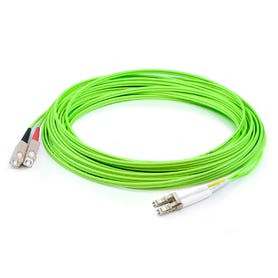 ADD-SC-LC-9M5OM5 , AddOn Networks ADD-SC-LC-9M5OM5 InfiniBand/fibre optic cable 354.3" (9 m) OFNR Green