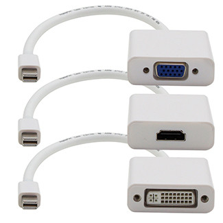MDP2VGA-HDMI-DVI-W , AddOn Networks MDP2VGA-HDMI-DVI-W video cable adapter 7.87" (0.2 m) Mini DisplayPort
