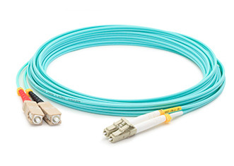 ADD-ST-LC-4M5OM3 , AddOn Networks 4m ST/LC OM3 InfiniBand/fibre optic cable 157.5" (4 m) Blue