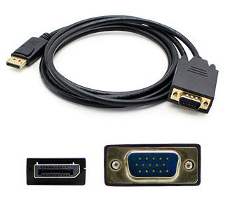 DISPORT2VGAMM3B-5PK , AddOn Networks DISPORT2VGAMM3B-5PK video cable adapter 35.8" (0.91 m) DisplayPort VGA (D-Sub) Black