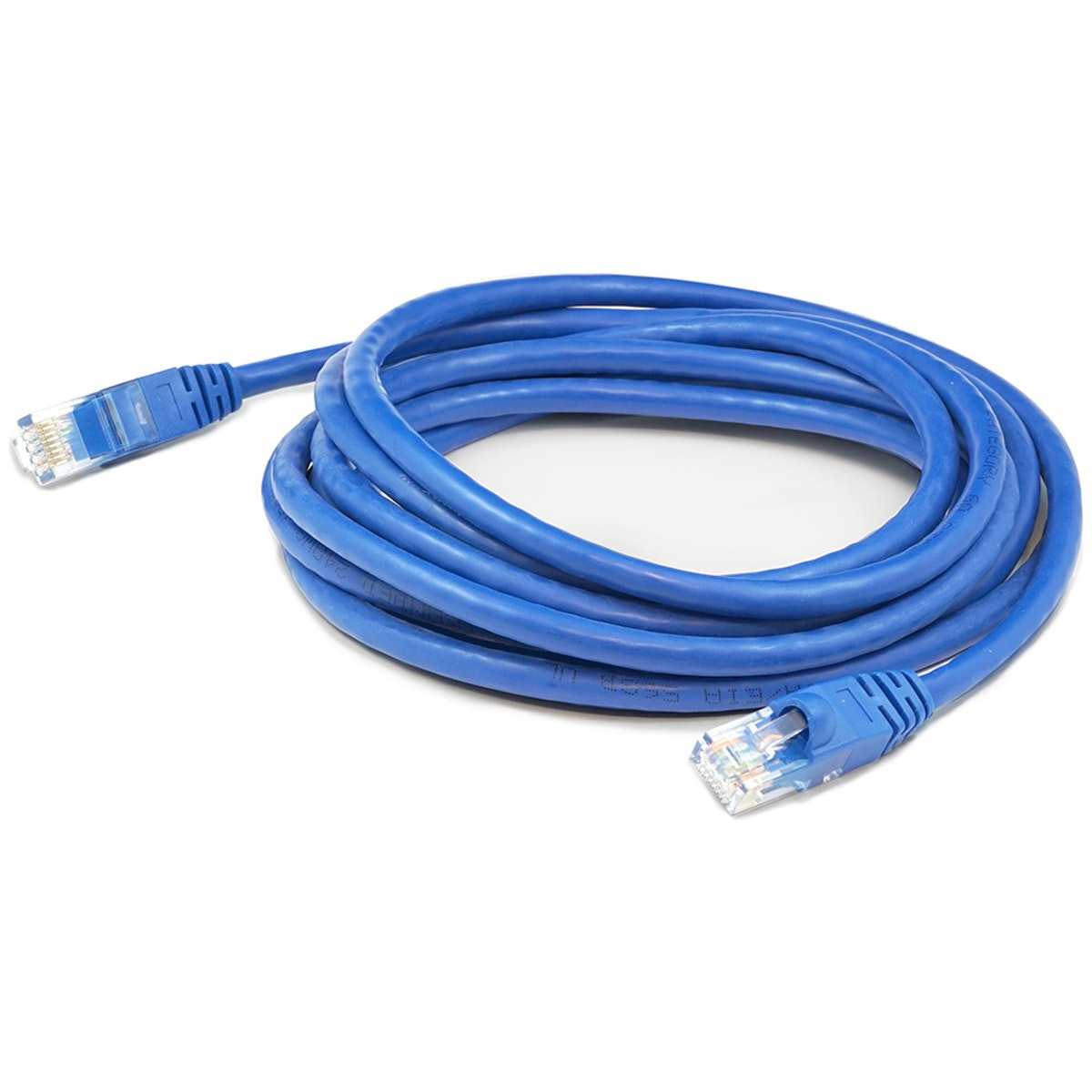 ADD-12FCAT6A-BE , AddOn Networks ADD-12FCAT6A-BE networking cable Blue 145.7" (3.7 m) Cat6a U/UTP (UTP)