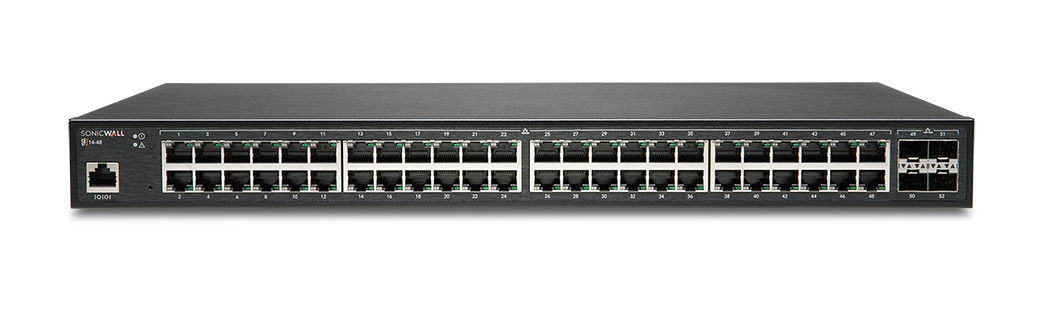 02-SSC-8379 , SonicWall S14-48 Managed L2 Gigabit Ethernet (10/100/1000) 1U Black