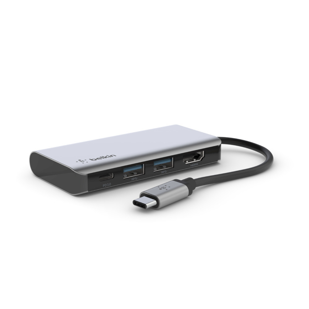 AVC006BTSGY , Belkin AVC006btSGY USB 3.2 Gen 1 (3.1 Gen 1) Type-C Silver