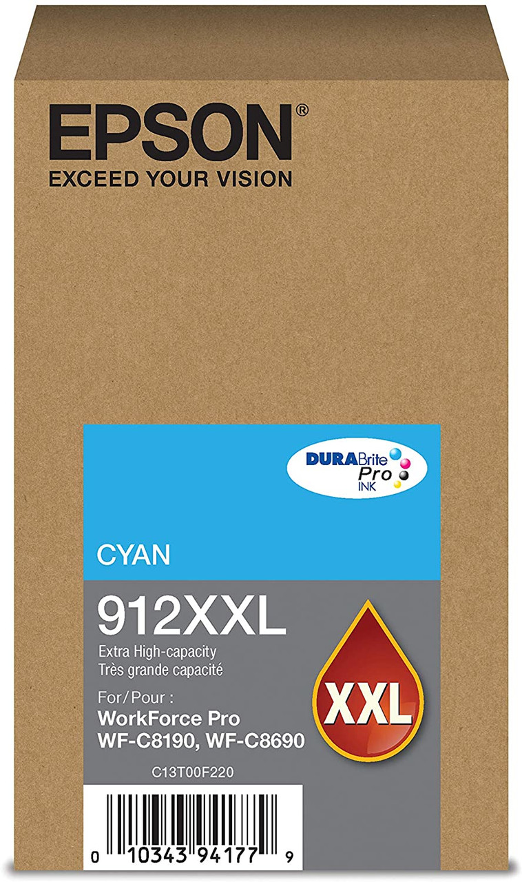 T912XXL220 , Epson DURABrite Pro 912XXL ink cartridge 1 pc(s) Original Extra (Super) High Yield Cyan