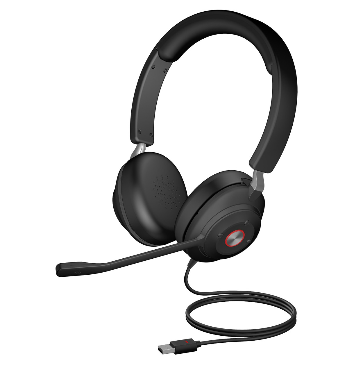 HS-2000 , Cyber Acoustics HS-2000 headphones/headset Wired Head-band Office/Call center USB Type-A Black