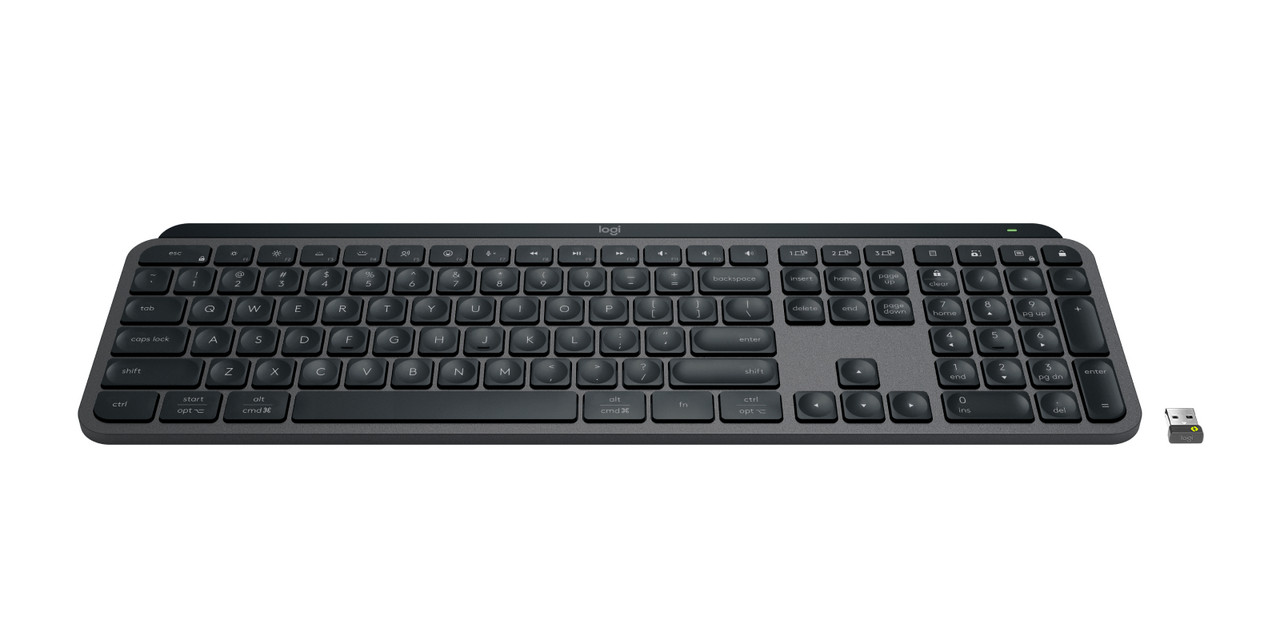 920-010116 , Logitech 920-010116 keyboard Office RF Wireless + Bluetooth QWERTY US English Graphite