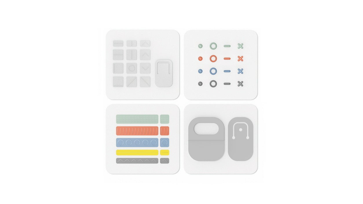 I8X-00001 , Microsoft Surface Adaptive Kit self-adhesive label Multicolor
