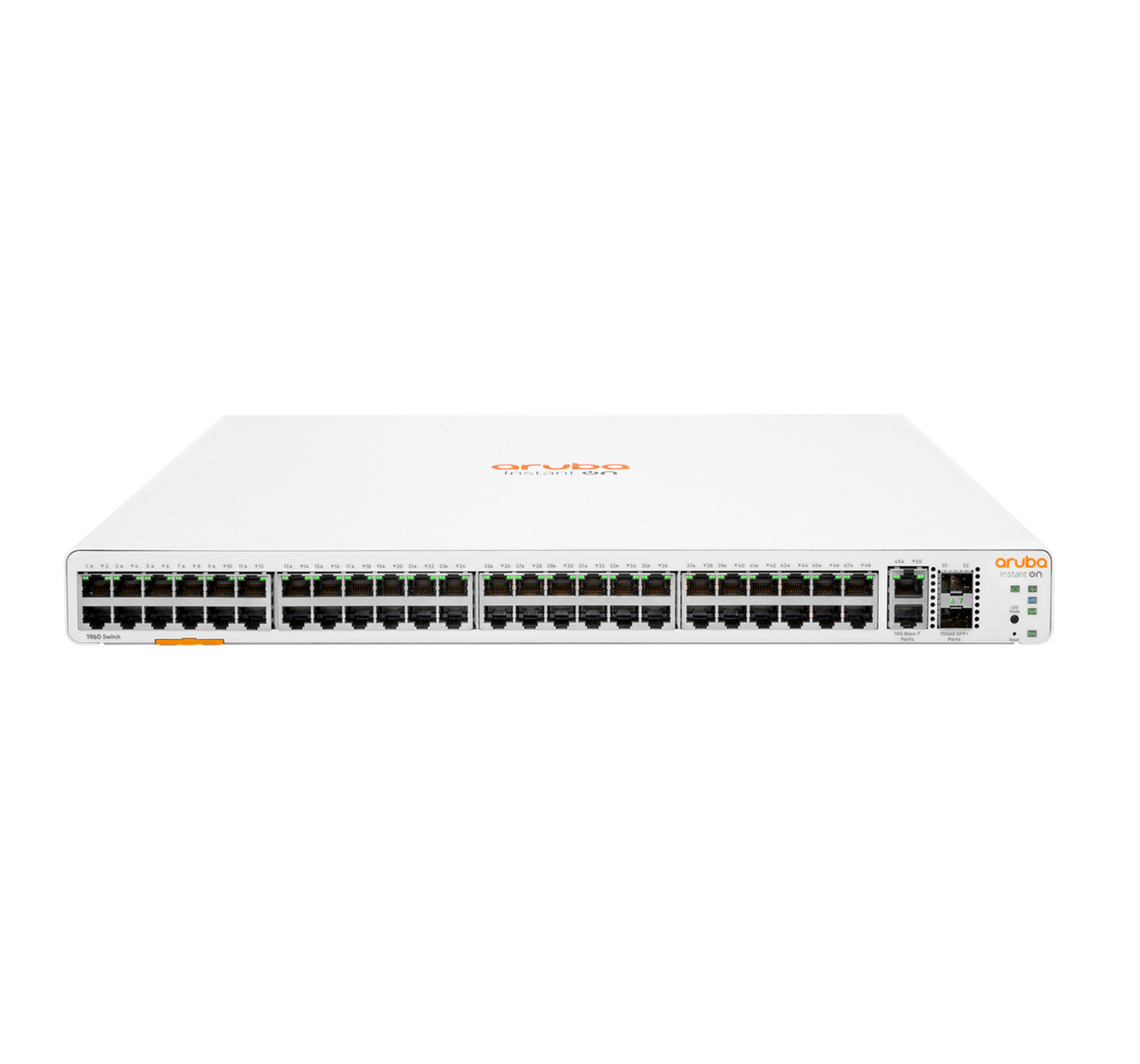 JL808A#ABA , HPE Aruba Networking Instant On 1960 48G 2XGT 2SFP+ Managed L2+ Gigabit Ethernet (10/100/1000) 1U White