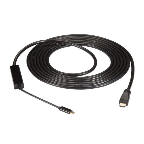 VA-USBC31-HDMI4K-016 , Black Box VA-USBC31-HDMI4K-016 video cable adapter 189" (4.8 m) USB Type-C HDMI