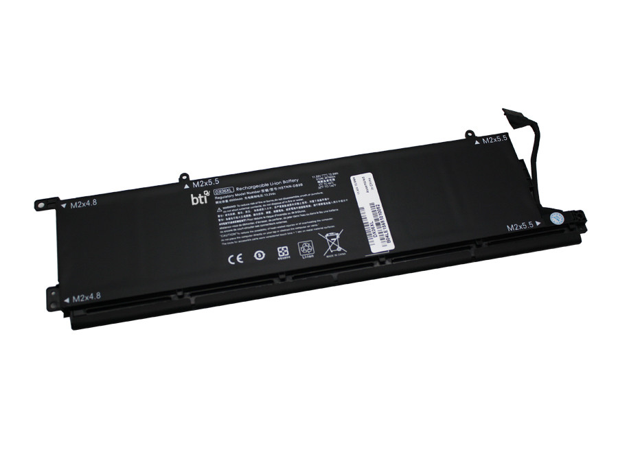 DX06XL-BTI , BTI DX06XL- industrial rechargeable battery Lithium-Ion (Li-Ion) 6000 mAh 11.55 V