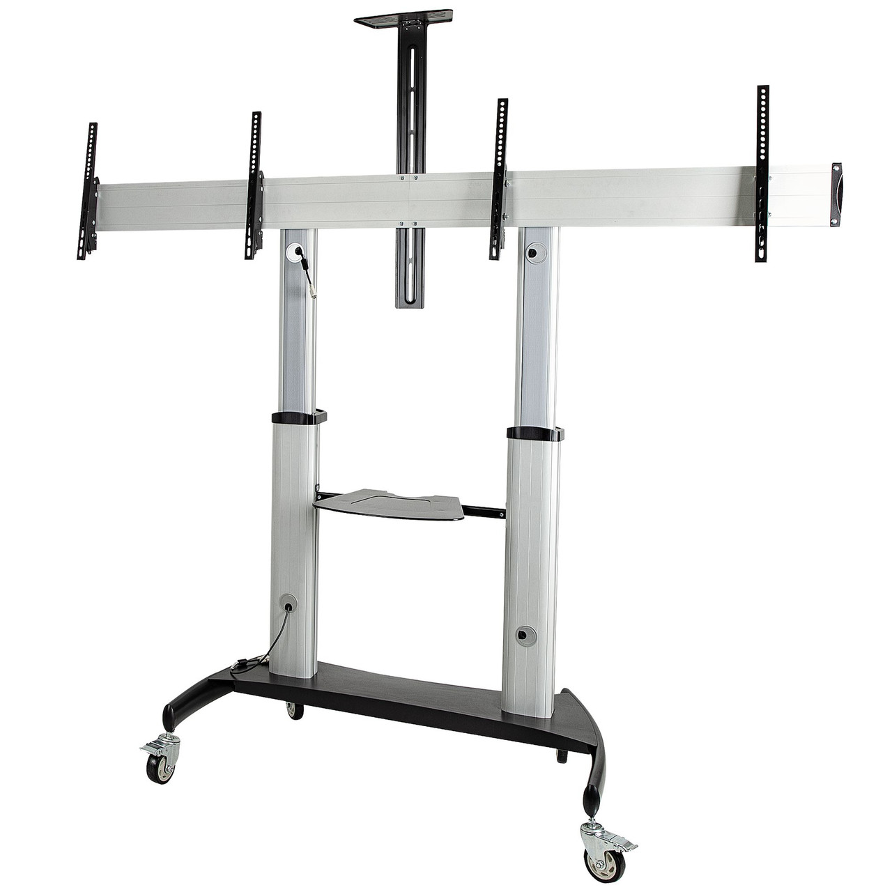 STNDMTVDUO , StarTech.com STNDMTVDUO TV mount/stand 60" Black, Silver