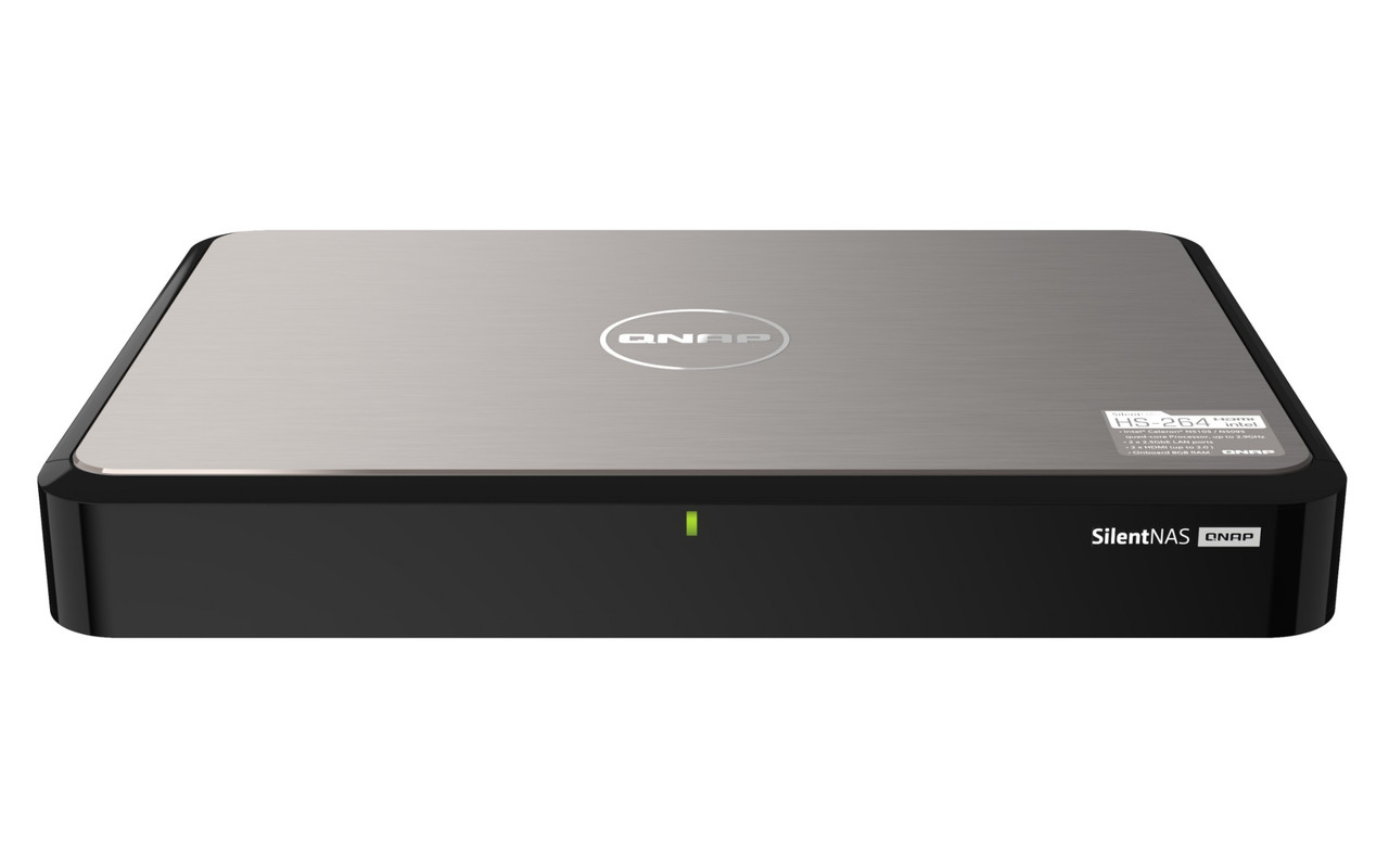 HS-264-8G-US , QNAP HS-264 NAS Desktop Intel® Celeron® N5105 8 GB 0 TB QNAP Turbo System Black