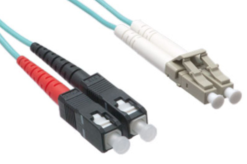 AXG95680 , Axiom AXG95680 InfiniBand/fibre optic cable 19.7" (0.5 m) LC SC Aqua color