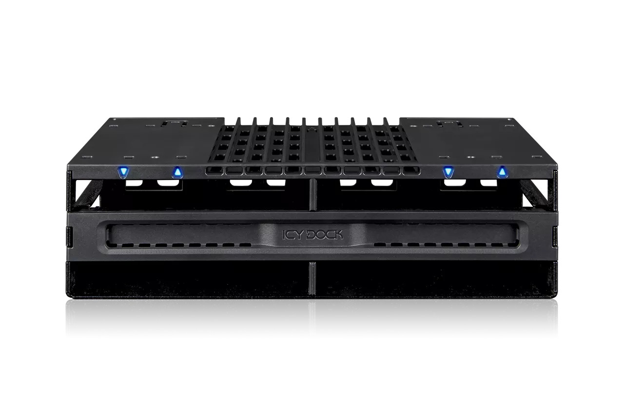 MB024SP-B , Icy Dock MB024SP-B storage drive enclosure HDD/SSD enclosure Black 2.5"