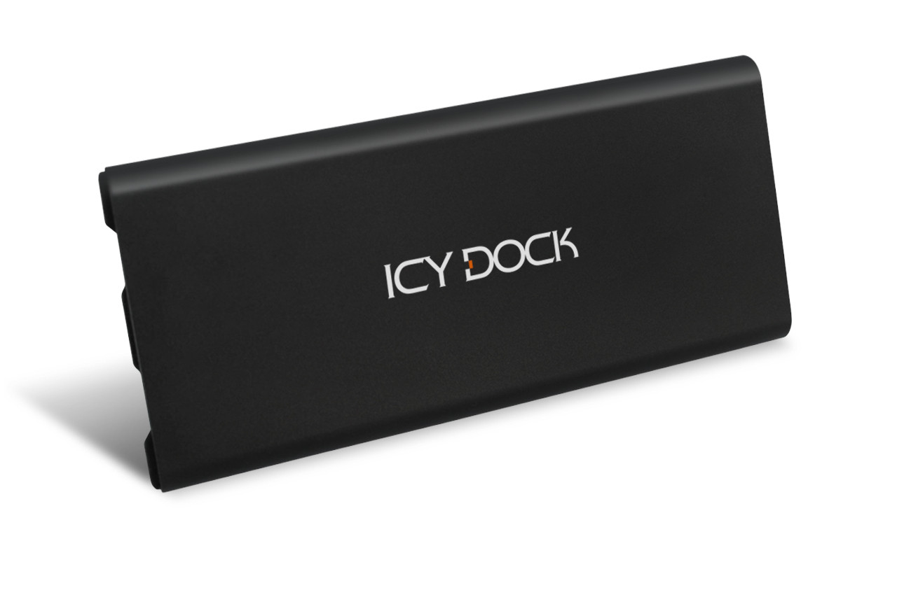 MB861U31-1M2B , Icy Dock MB861U31-1M2B storage drive enclosure SSD enclosure Black M.2