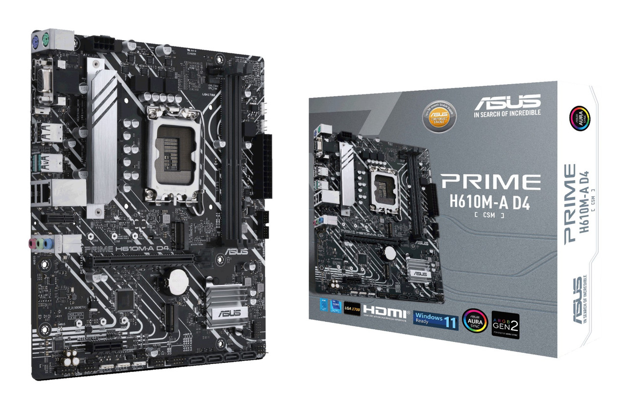 PRIME H610M-A D4-CSM , ASUS PRIME H610M-A D4-CSM Intel H610 LGA 1700 micro ATX