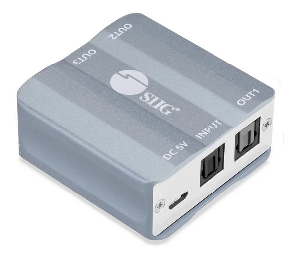 CE-AU0211-S1 , Siig CE-AU0211-S1 audio splitter Blue