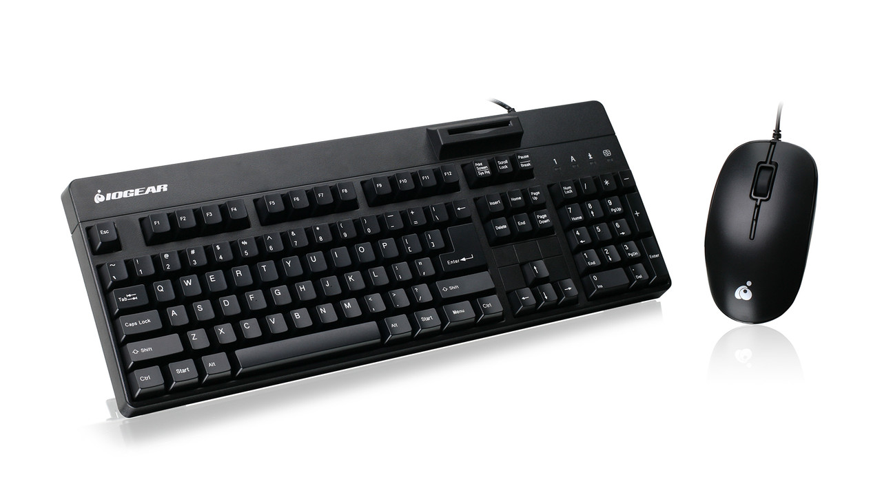 GKBSR202TAAKIT , iogear GKBSR202TAAKIT keyboard Mouse included Office USB QWERTY English Black