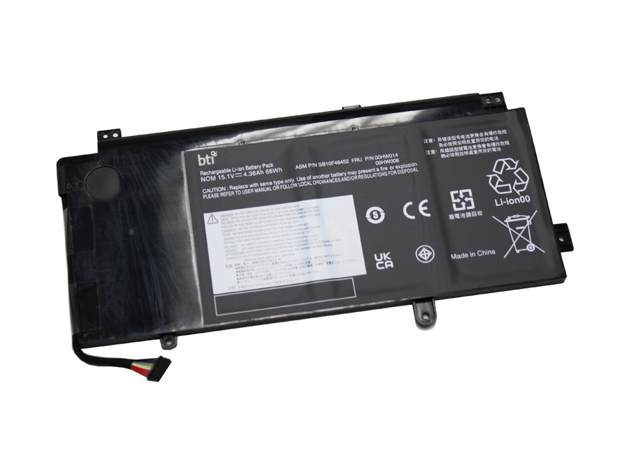 00HW008-BTI , BTI 00HW008- industrial rechargeable battery Lithium-Ion (Li-Ion) 4407 mAh 15.2 V