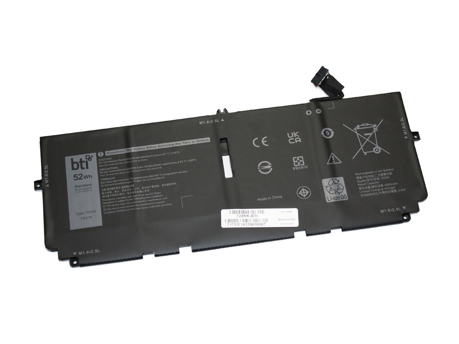 722KK-BTI , BTI 722KK- industrial rechargeable battery Lithium-Ion (Li-Ion) 6840 mAh 7.6 V