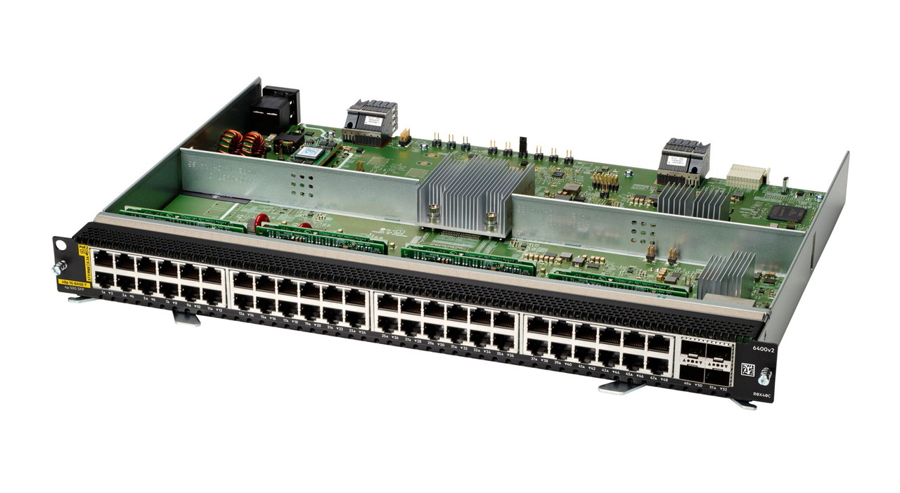 R0X40C , HPE Aruba Networking CX 6400 48-port 1GbE Class 6 PoE and 4-port SFP56 v2 Module