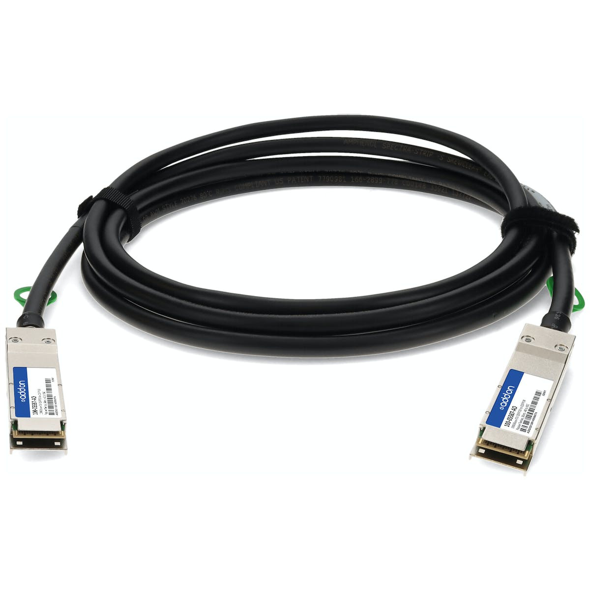 100-05587-AO , AddOn Networks 100-05587-AO InfiniBand/fibre optic cable 19.7" (0.5 m) QSFP28 Black