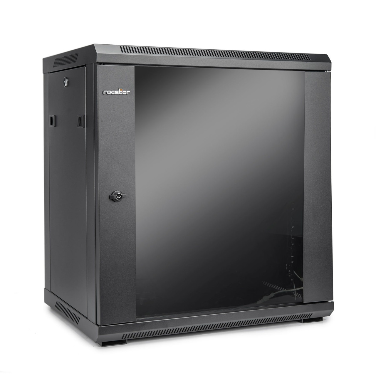 Y10E003-B1 , Rocstor Y10E003-B1 rack cabinet 12U Wall mounted rack Black