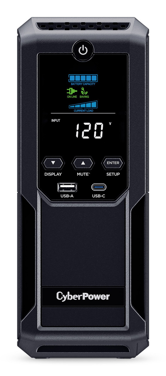 CyberPower LCD Intelligent uninterruptible power supply (UPS) Line-Interactive 1.35 kVA 815 W 12 AC outlet(s) - CP1350AVRLCD3