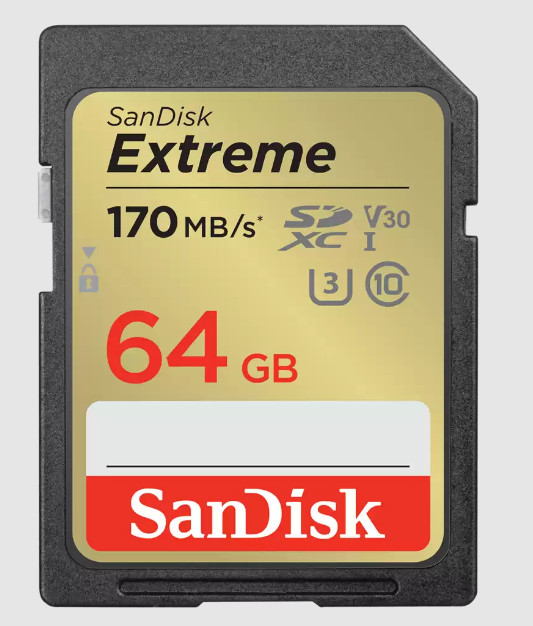 SanDisk Extreme 64 GB SDXC UHS-I Class 10 - SDSDXV2-064G-ANCIN